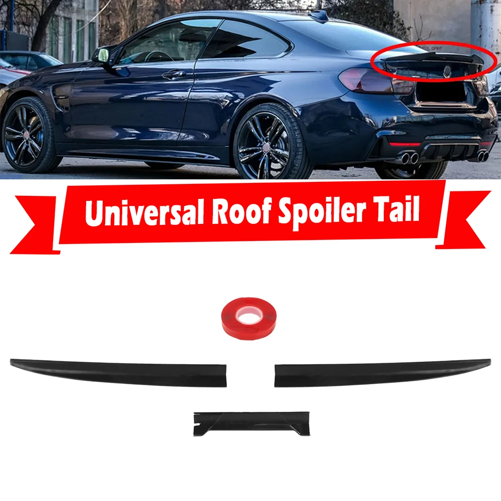 Universalด้านหลังLipด้านหลังฝาปิดรถสปอยเลอร์ปีกหลังคาDIY RefitสําหรับBMW 3 Series E90 F30 G30 2005-2021 BMW E60 E46 F10