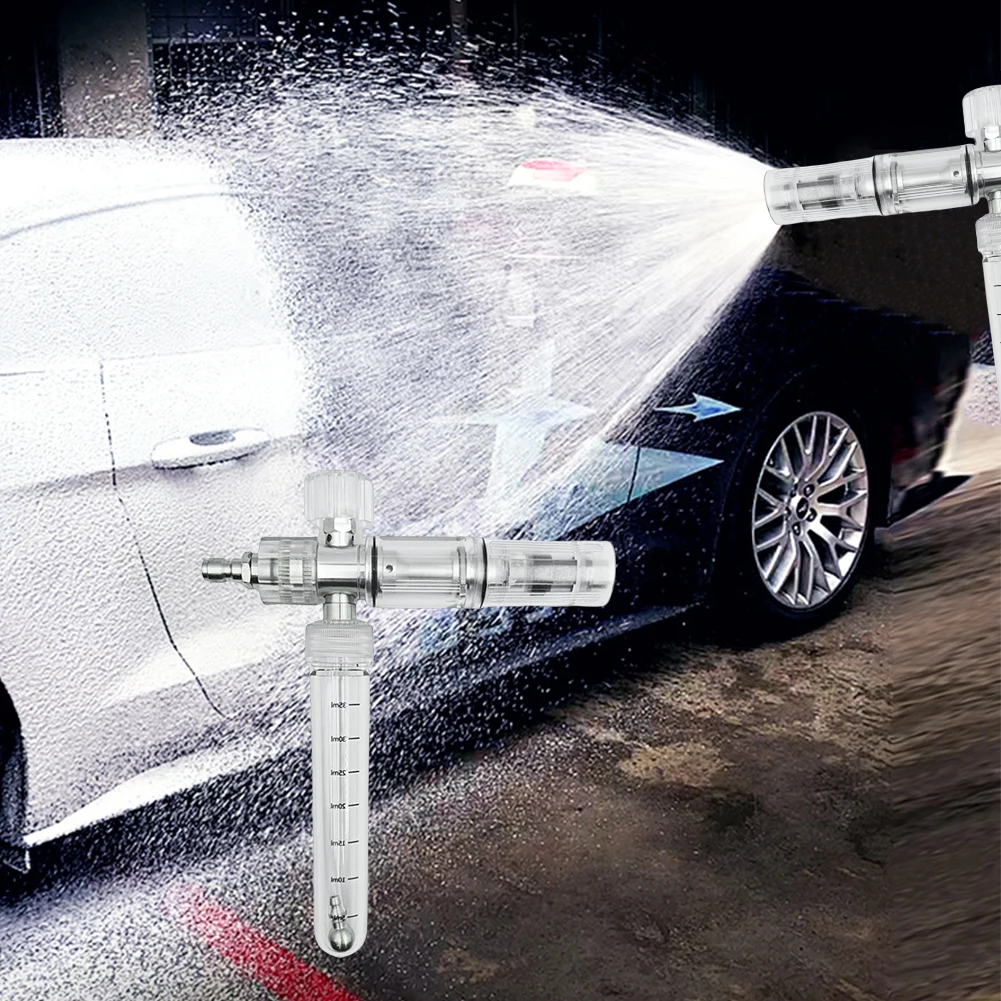 

35ml Soap Foam Spray Bottle with 1/4 Inch Quick Connector Car Wash Foam Sprayer Adjustable Foam Spray Pot for Car Wash