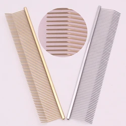 Copper Dog Grooming Combs Pet Boundary Knot Massage Tools Professional Salon Cat Hair Cleaning Crescent High Low Teeth 7816#