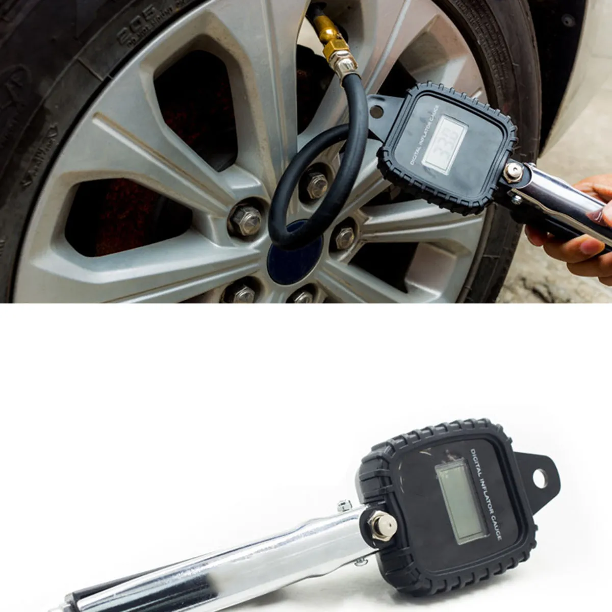 

Heavy Duty Digital Tire Pressure Gauge 25-100Psi Accurate Air Pressure Meter for Truck Car Motorcycle Tire Gauge