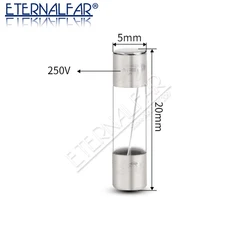 Tubo de vidro Do Fusível 5*20MM 0.1A 0.2A 0.5A 0.8A 1A 2A 2.5A 3A 4A 5A 6.3A 7A 8A 10A 12A 15A 20A 30A F2AL250V Rápido Golpe Rápido Fusíveis