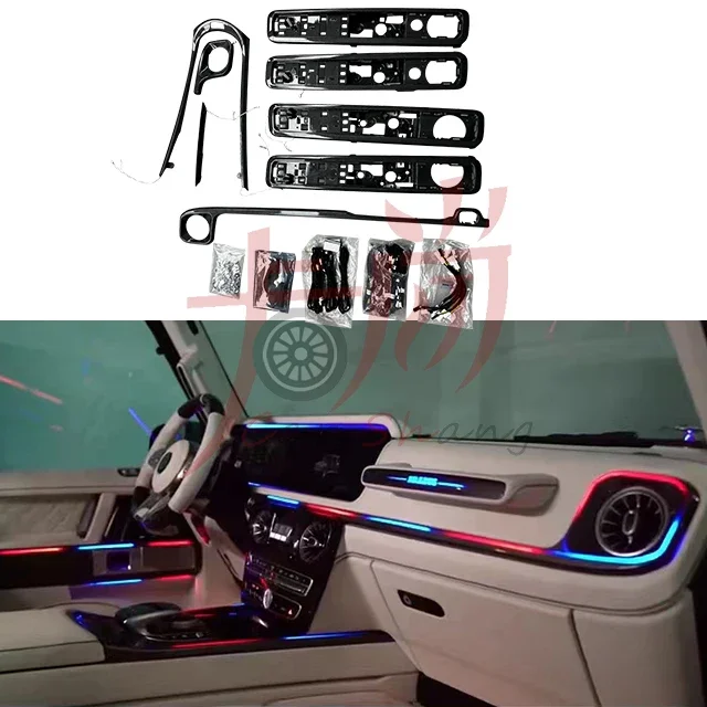 L2025Carbon Fiber Interior Atmosphere Light Modification Applicable to Benzz G Class G350g500g550  G63  G65 Big G  W464