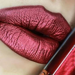 Matte Metal Liquid Lipstick 12 Color Waterproof Nude Matte Metallic Lip Gloss Long-lasting Not Fading Lip Tint Makeup Cosmetics