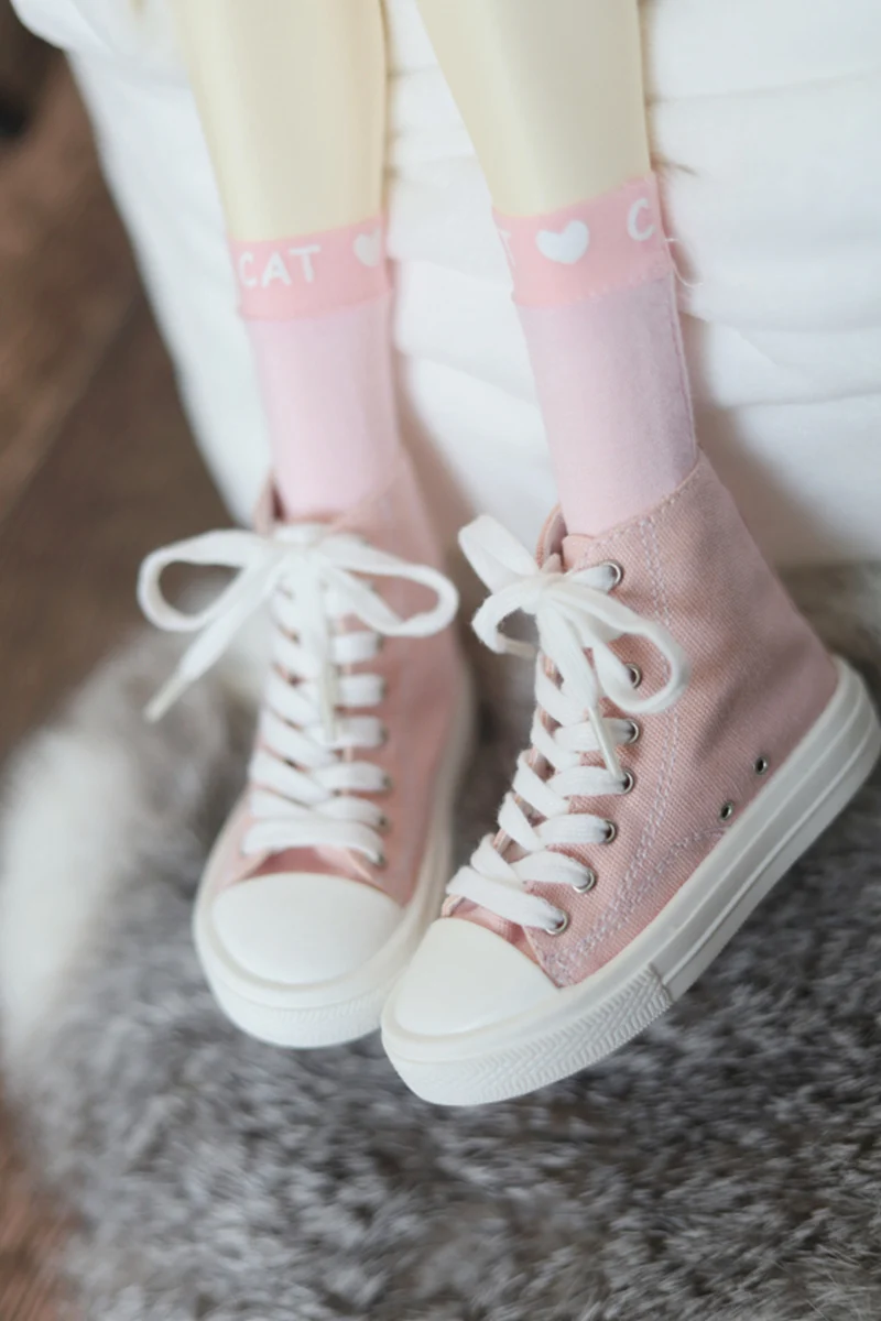 1/4 1/3 Scale BJD Doll Casual High Top Canvas Shoes For BJD/SD MSD SD13 Girl SSDF ID75 Strong Uncle Doll Accessories C2176