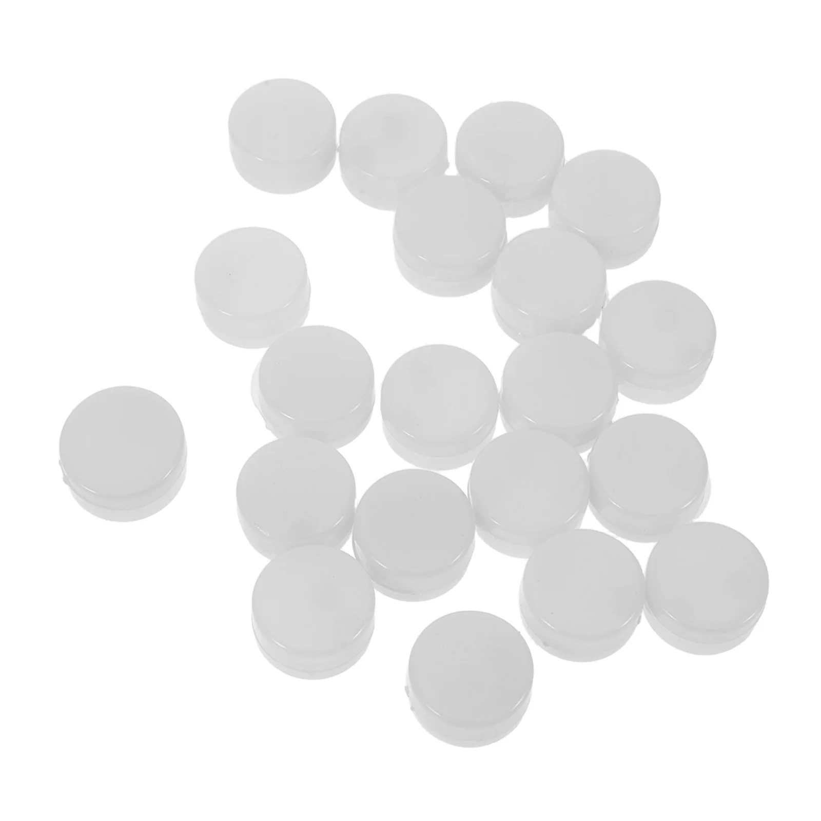 20 pièces Inserts-boules de hochet en plastique blanc pour animaux en peluche-projets de bébé au Crochet bricolage-cloche de secoueur pour nouveau-né