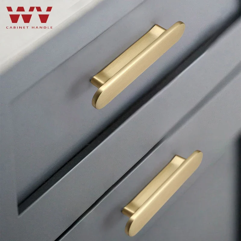 

YM Black Kitchen Cabinet Storage Handles Gold Door Dressers Wardrobe Cabinet Drawer Knobs Closet Furniture Handle Hardware