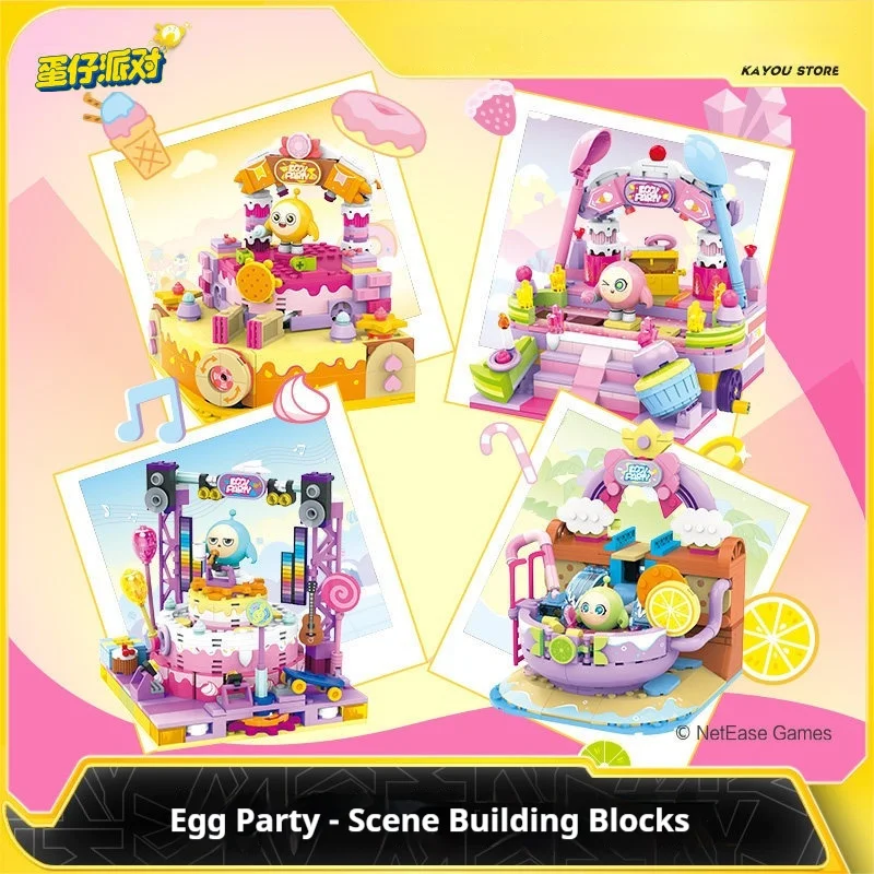 

KAYOU Eggy Party Building Blocks blind box Sweet Honey Adventure Series Assembled Toy Collectible Decorative Ornament