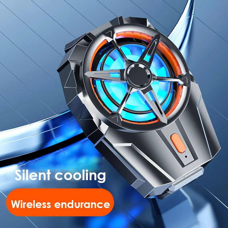 RYRA X52 Cooling Fans For Mobile Phone Rechargeable Battery Silent Cooler Three Speed Adjustable Cell Phone Gaming Radiator Clip