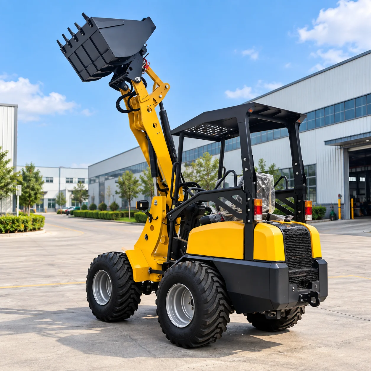 Small Front Loader KZL930 800kg Load 3.35m Lift Height 1240mm Width Compact Wheel Loader for Narrow Jobsite and Farm