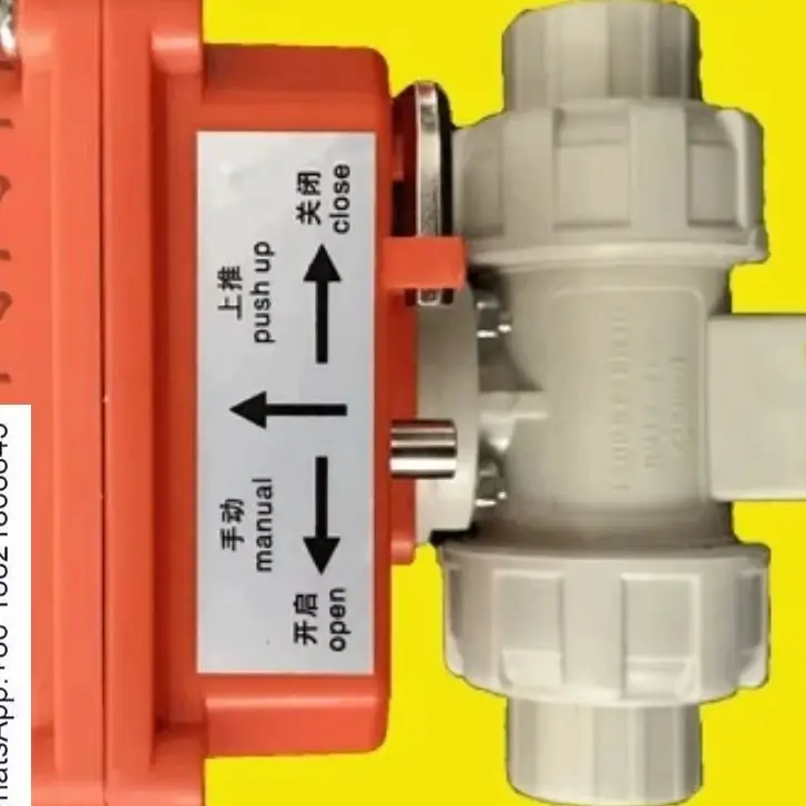 

Electric Plastic Ball Valve PPH Hot Melt Double Order PPR/PP Plastic Head Actuator Strong Acid and Alkali Resistance