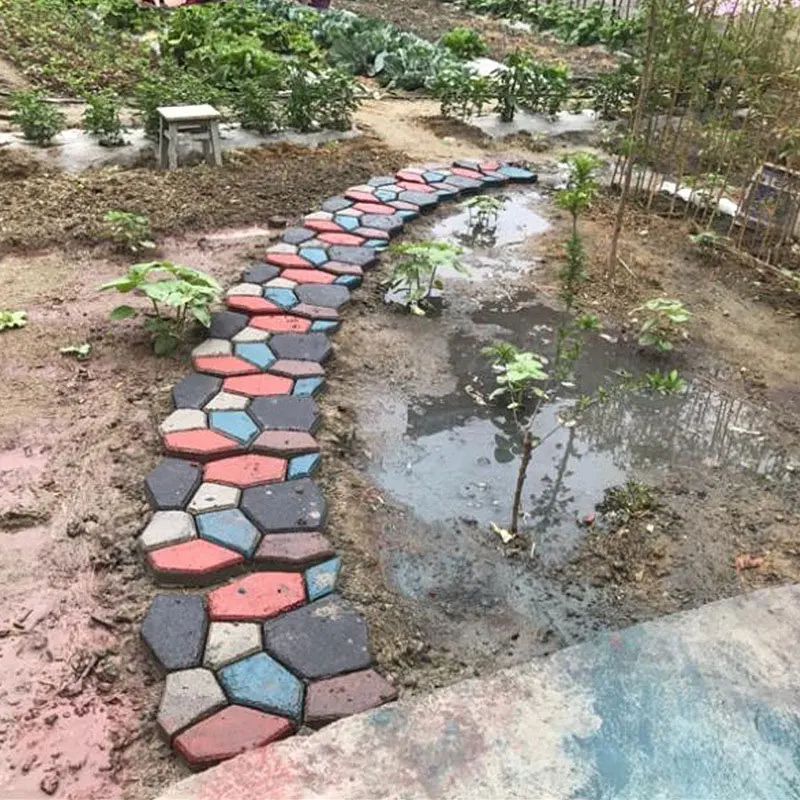 Reusable Garden Path Maker Mold DIY Garden Mold Manually Paving Cement Brick Stone Road Concrete Molds Walk Way Cement Molds