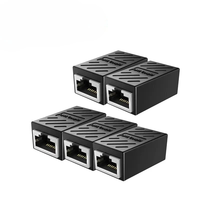 10PCS Ethernet Coupler, Gigabit RJ45 Straight Connector, Shielded Network Extension Adapter, LAN Cable Joiner
