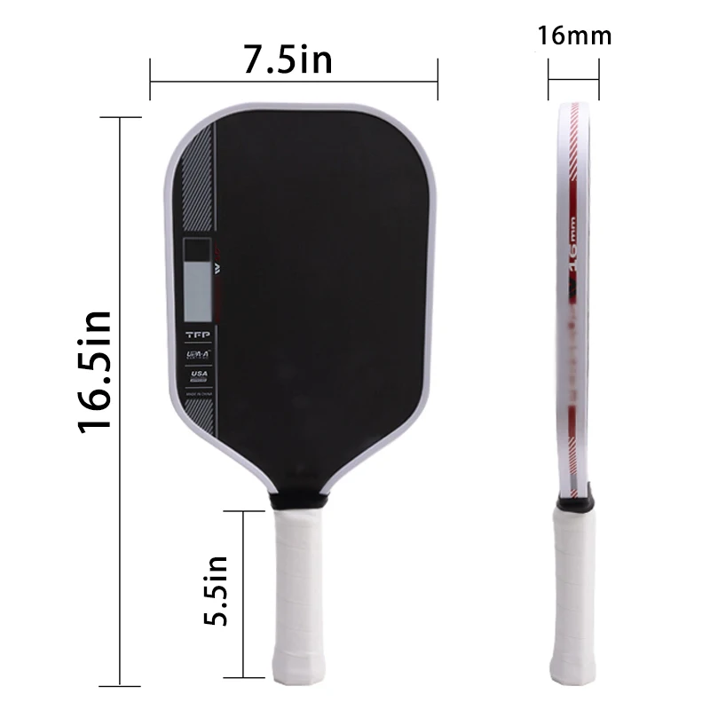 

Perseus Pro IV BEN JOHNS Thickness TFP Foam GEN4 Core Thermoformed Toray T700 Carbon Fiber Pickleball Paddles