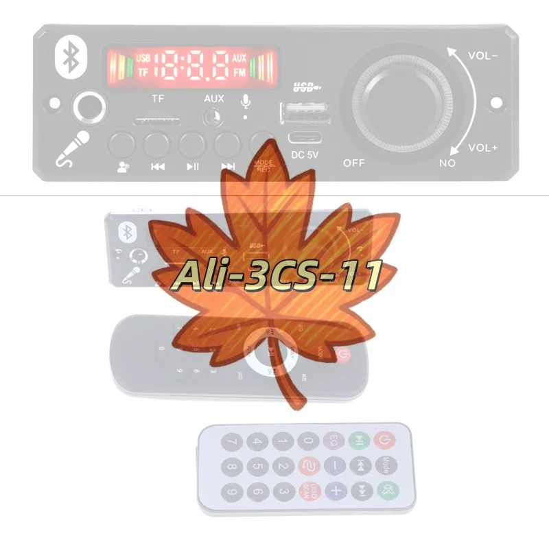 

5V 2x3W Bluetooth Amplifier Board - Integrated FM Radio/TF/USB/Mic Input for Car Audio & DIY Speaker Projects