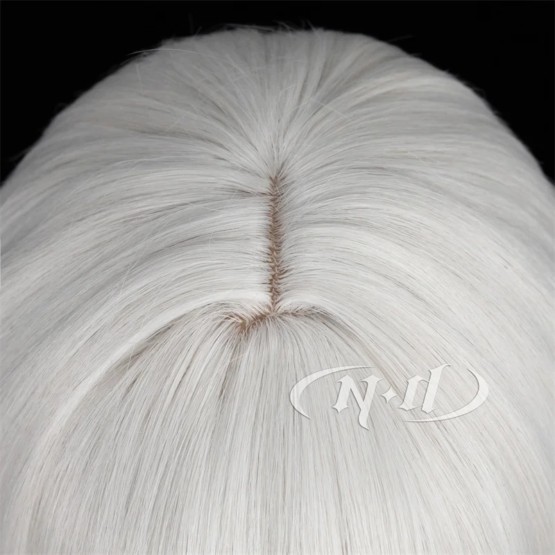 ND Tomoe شعر مستعار تأثيري أنيمي Kamisama قبلة تأثيري شعر مستعار فضي-أبيض لجميع القديسين كوميك كون كوزر حفلة الشعر الاصطناعية
