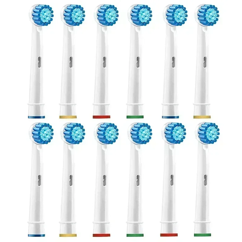 หัวแปรงสำหรับเปลี่ยน12ชิ้นหัวบีบีหัวแปรงสีฟันสำหรับ Braun Oral-B D12 D16จูเนียร์มีชีวิตชีวาหัวฉีด D20 D36 D100