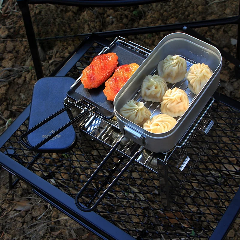 

Outdoor Portable Aluminium Lunch Box Lightweight Aluminium Lunch Box Old Style Bento Box Cooking Pot Steamer Baking Pan New