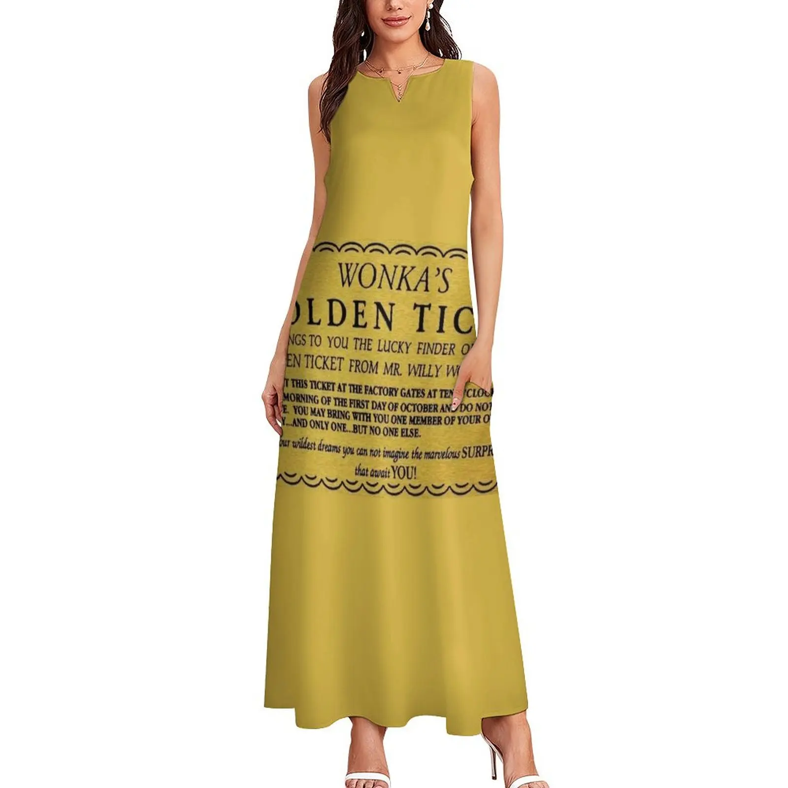 golden ticket Long Dress dresses for prom women's fashion dresses summer dresses ladies 2025 wedding for woman