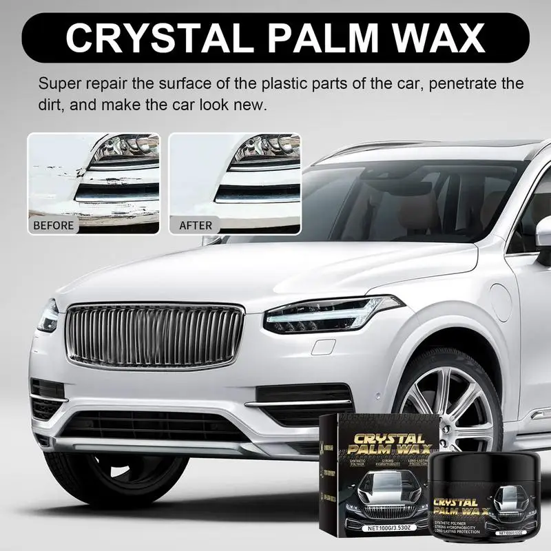 Scratch Repair Wax For Car Car Scratch Repair Paste Polishing Wax Super Hydrophobic Scratch Remover Kit With Wipe & Sponge Works