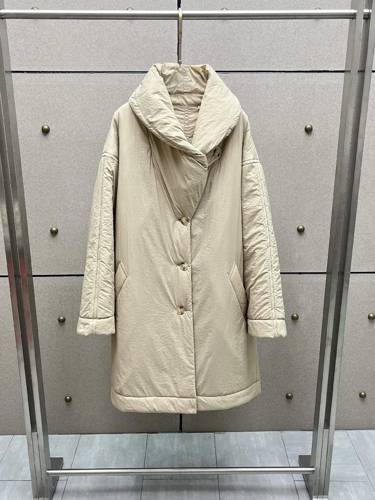 Women's Long Padded Coat (Autumn/Winter 2026) – A Stylish, Thick, and Warm Outerwear Piece with Sophisticated Appeal