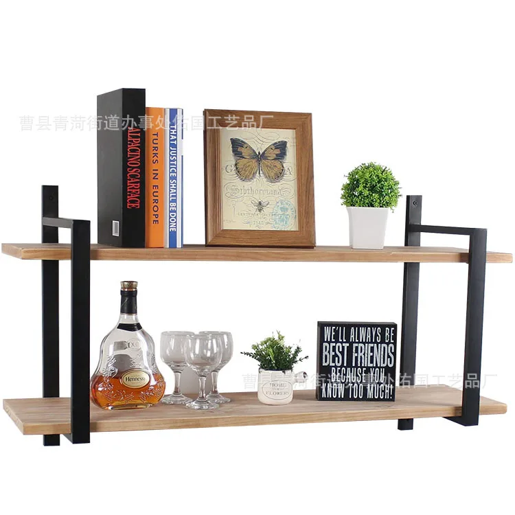 Wall shelf wall hanging bedroom living room TV background wall decorative shelf creative wall hanging wall cabinet bookshelf