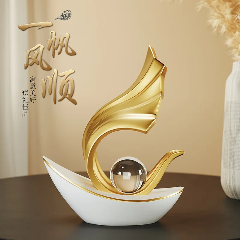 

Wine cabinet decorations, ornaments, high-end light living room, entrance office, high-end modern Fengsheng Shuiqi home a