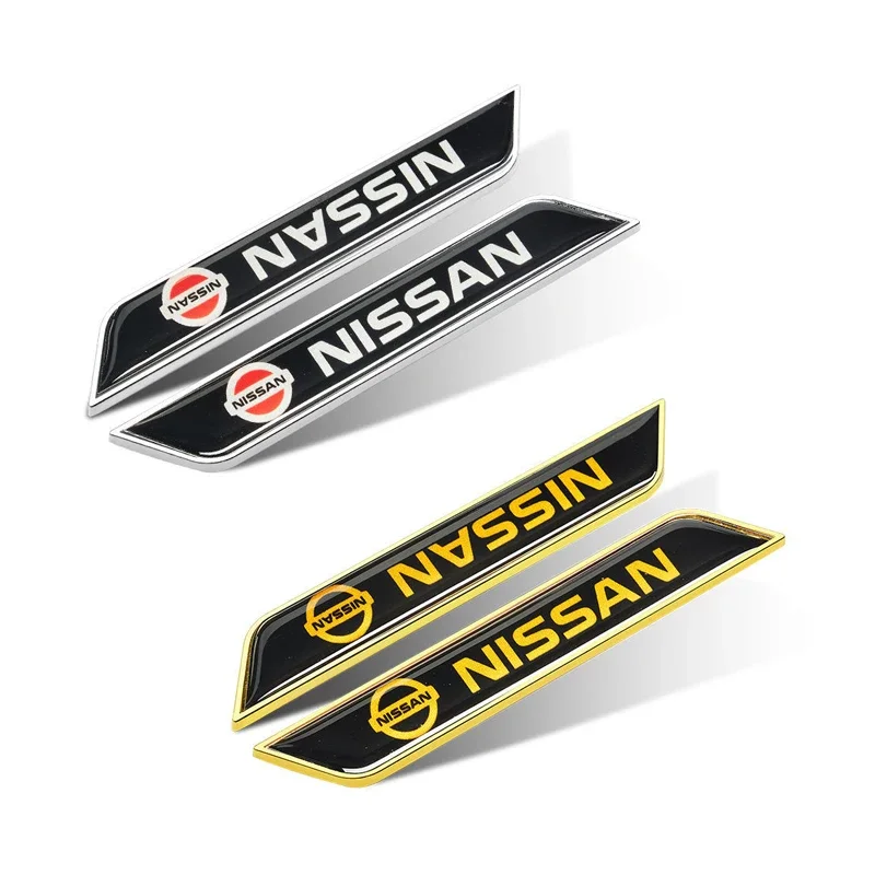 Car Body Badge Sticker Side Emblem Decal for Nissan Qashqai Sylphy X-Traill Xterra NOTE Leaf Murano Tiida Almera Altima Rogue