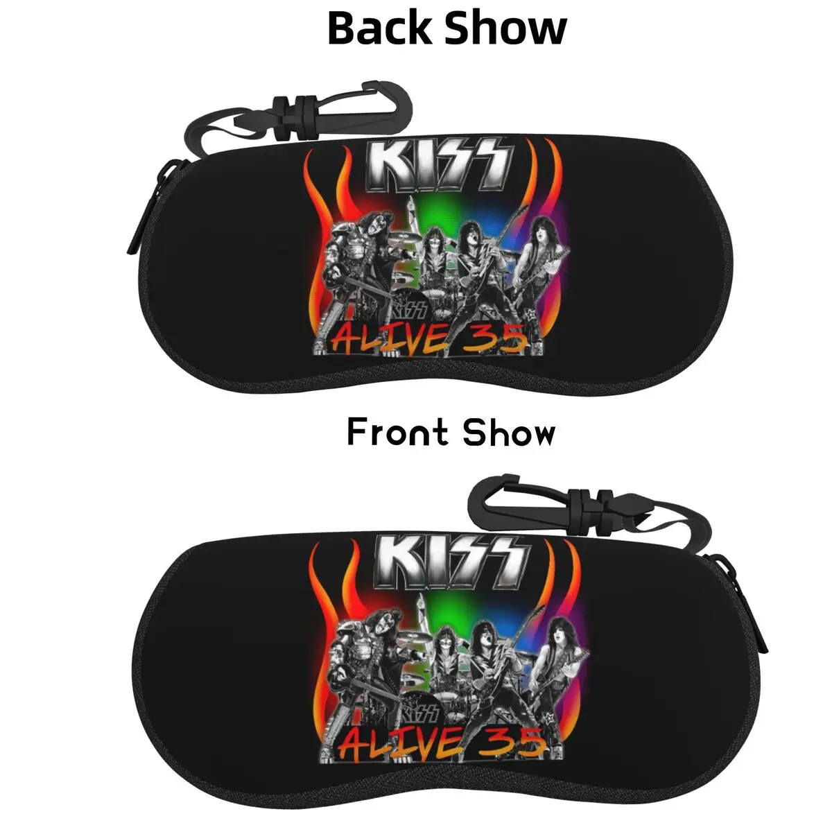 

Чехол для очков Heavy Metal Rock Music Band Kiss Shell, защитная коробка для солнцезащитных очков для женщин и мужчин, мягкая сумка для очков