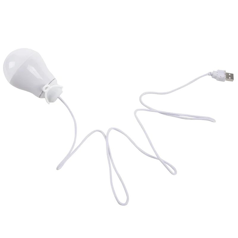 

ABUP-4X DC5V 5W LED Bulb USB Lamp Portable White Light For Outdoor Laptop (White)