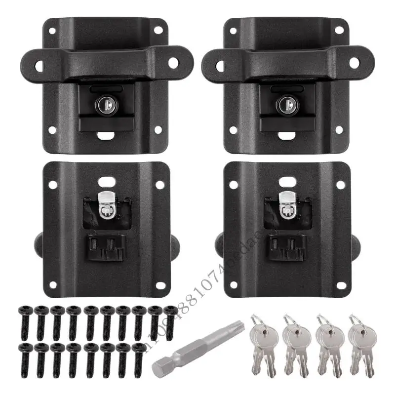 

0xxc Blockable Cargo Liking Anchors для F150 F250 F350 2015-2025 Модель 4 Анкеры 16 винтов включены