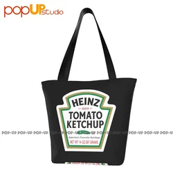 Heinz Americas Favorite Ketchup Graphic 80S anni '90 borse retrò borsa per la spesa riutilizzabile borsa a tracolla