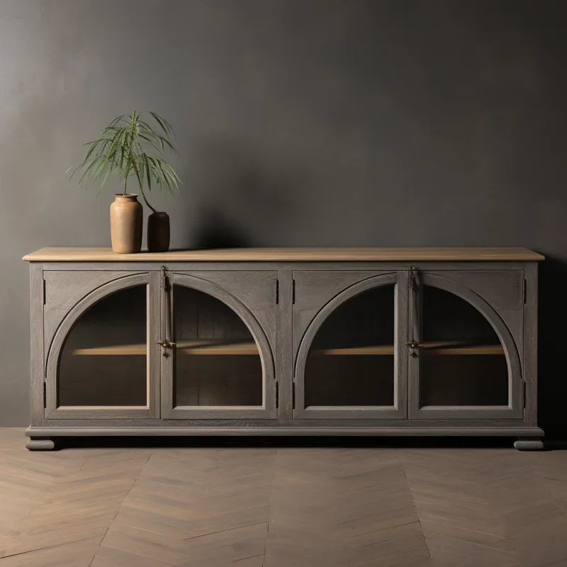 

Oak Solid Wood Cabinets Storage Organizer Bedroom