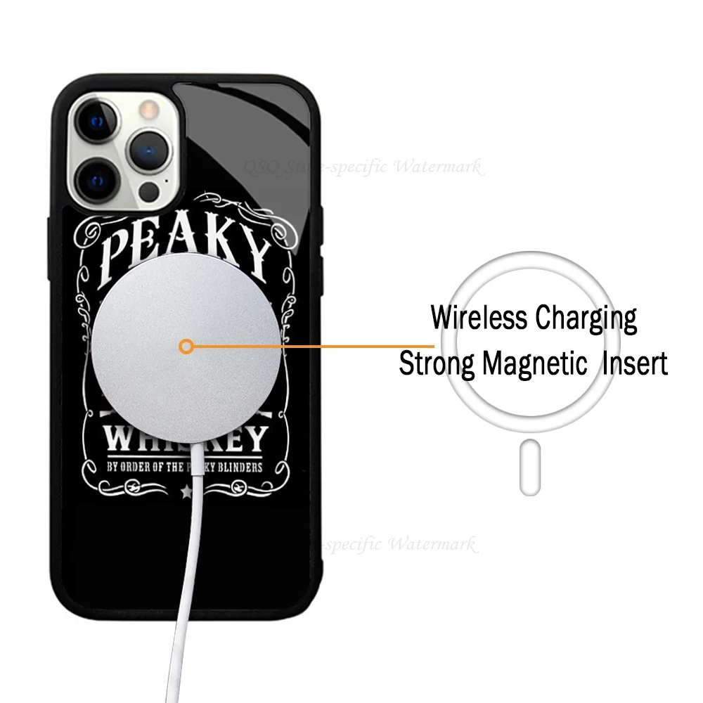 1pc-Peaky-Blinders Phone Case Strong Magnetic For IPhone 15 14 13 Pro Max 11 12 Mini Alex Mirror For Magsafe