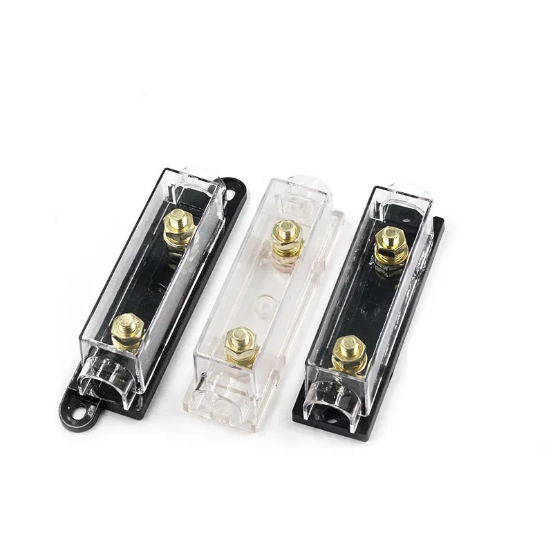 1PCS ANL fuse holder box car fuse holder bolt-on forklift car seat fuse box clear box black base