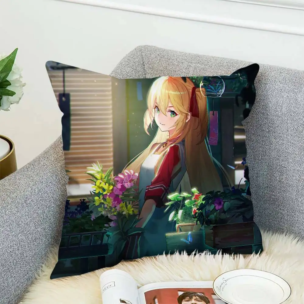 

Azur Lane Pillow Case Double-Sided Printing Cushion Cover 45x45 Decorative Cushions Sofa Home Decor Soft Pillowcase