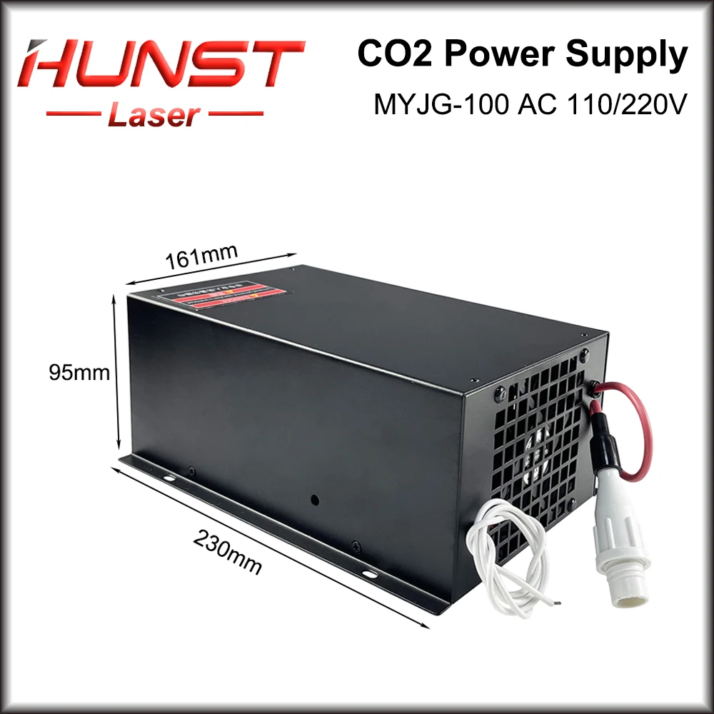 Imagem -04 - Hunst Laser Power Supply Co2 Suporta Tensão 110v 220v Usado para 80w 100w Laser Engraving e Máquinas de Corte Myjg 100w