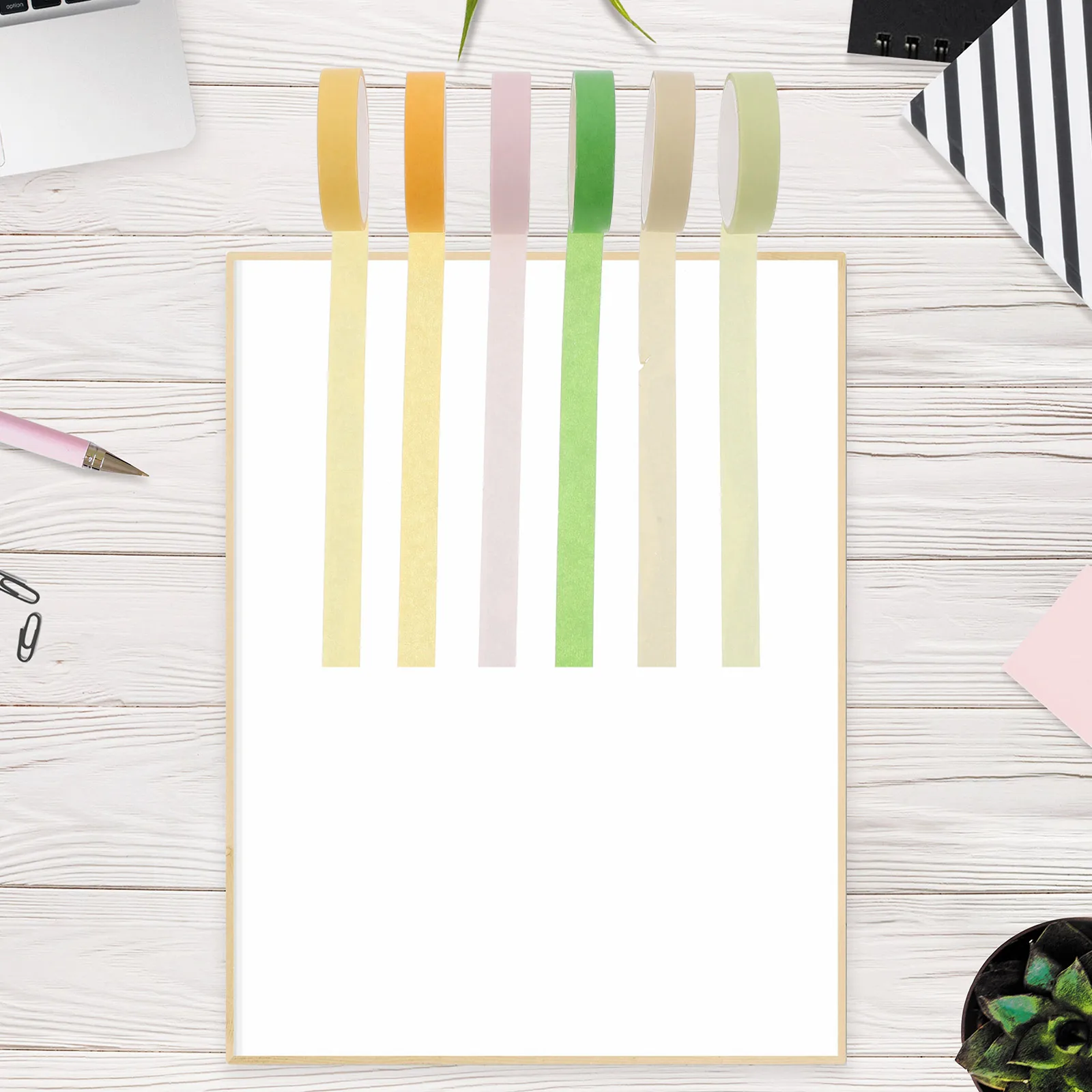 

12 Rolls Solid Color Washi Tape Handicrafts Scrapbook Decoration Office Variety