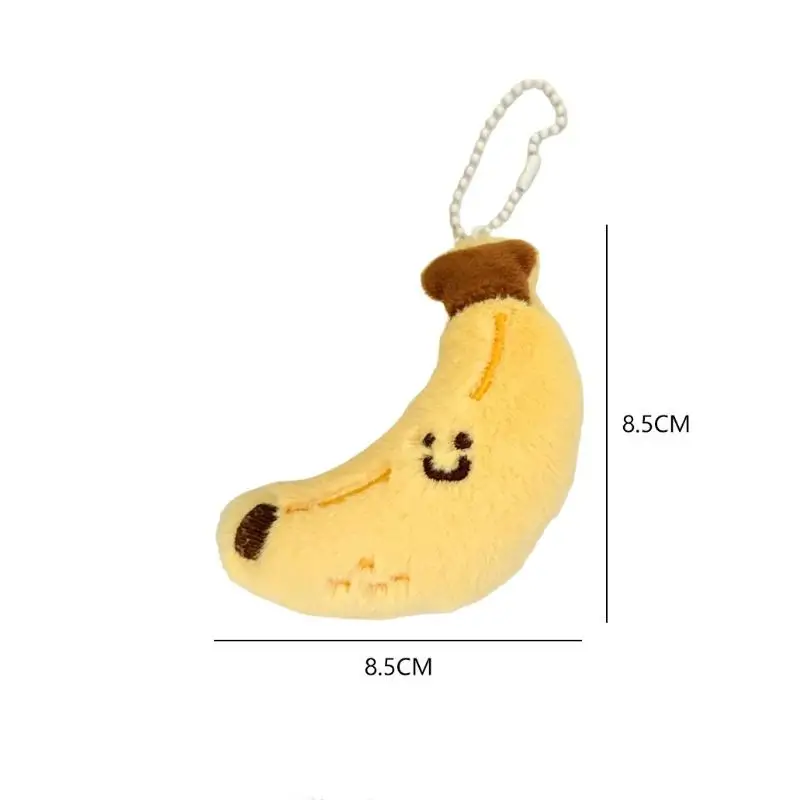 NEW New Cartoon Plush Fruits Keychain Cute Lemon Cherry Pendant Backpack Hanging Decoration Ornament Couple Friends Gift