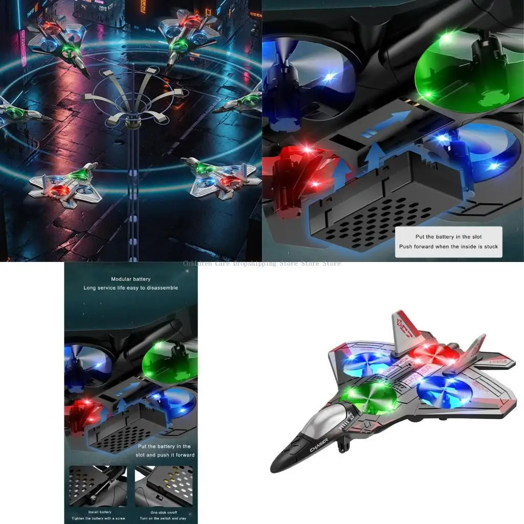 

Kids Jet Plane Toy for Beginners Boys Girls Video Recording Photography Aircraft