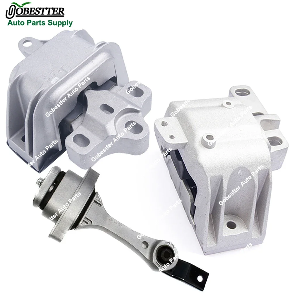 3pcs Engine Mount Gearbox Mount Kits For VW Bora Kombi Golf IV Variant New Beetle Cabriolet 1J0199555BG 1J0199262CE 1J0199851AA