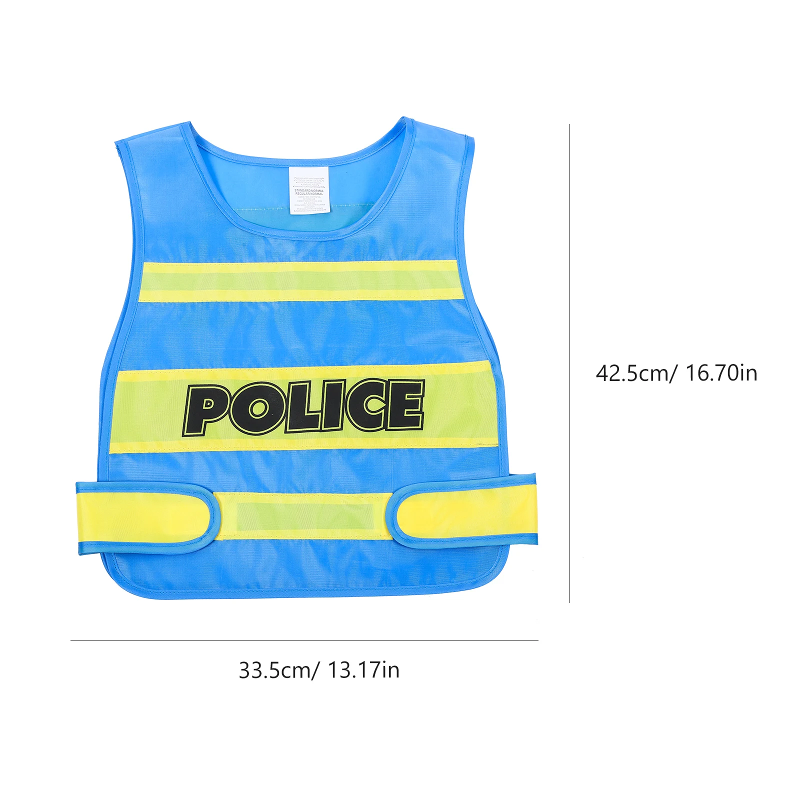 1 chaleco de policía para niños, disfraz de policía para niños pequeños, chaleco de policía de tela, disfraz de policía para niños, accesorio de