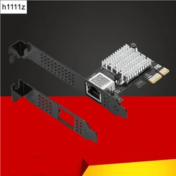 Nuova scheda di rete da 2.5Gb PCI Express X1 adattatore Gigabit Ethernet 1 porta interfaccia RJ45 scheda LAN PCIE da 2500Mbps Chip RTL8125B per PC