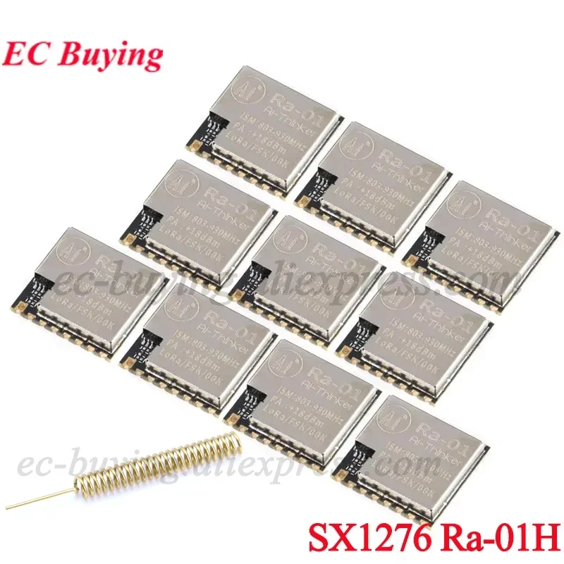 10 szt./1 szt. SX1276 Ra-01H Moduł bezprzewodowy LoRa z rozproszonym spektrum RF do komunikacji 868MHz 3.3V Interfejs szeregowy SPI Adapter Ra-01 — zdjęcie 2