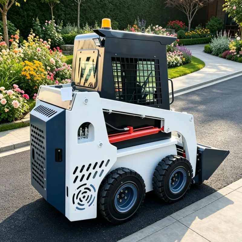 

Customized Mini Skid Steer Loader, Ride-on Multifunctional Skid Steer, Short-distance Transport Loader for Crushed Stone