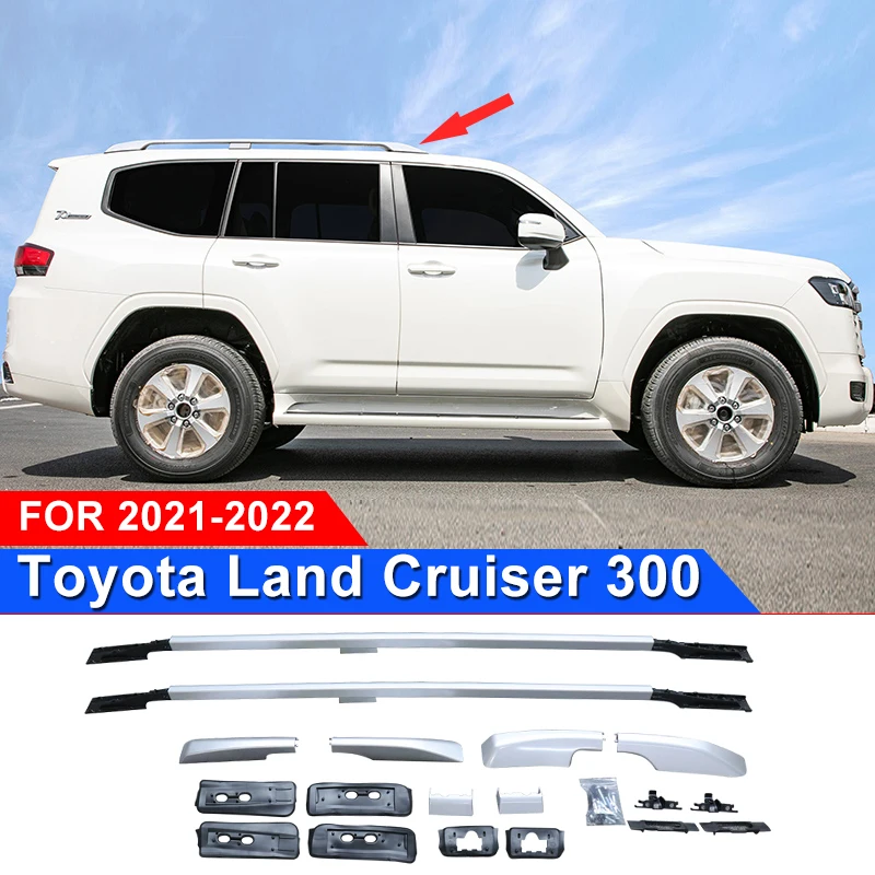 

For Toyota Land Cruiser 300 2022 2021 Lc300 Upgrade Exterior Modification Accessories Body Kit Top Cross Bar Luggage Carrier