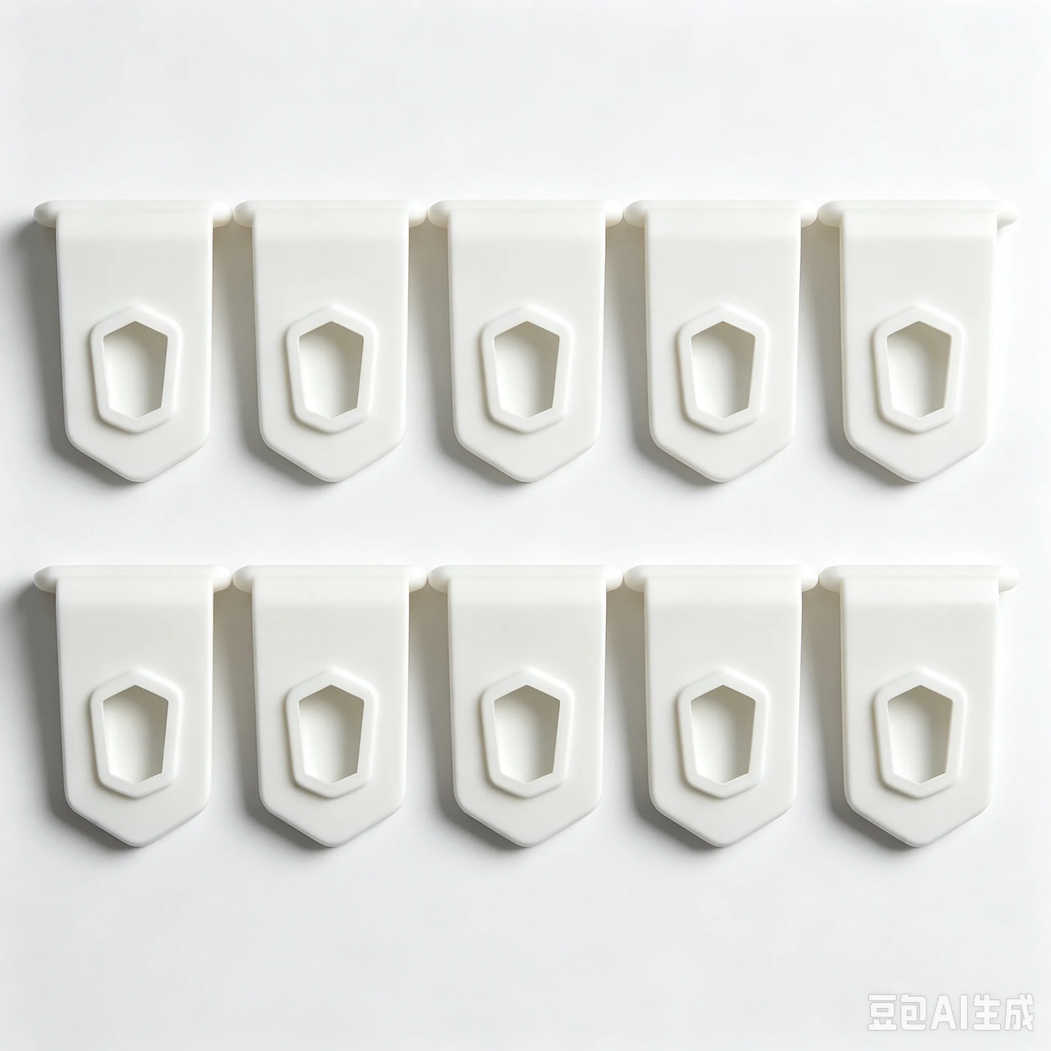 10PCS Universal Awning Hook Racks – Multi-Use Clothes & Light Holder for RV Camper, White/Black, Durable Rustproof Set