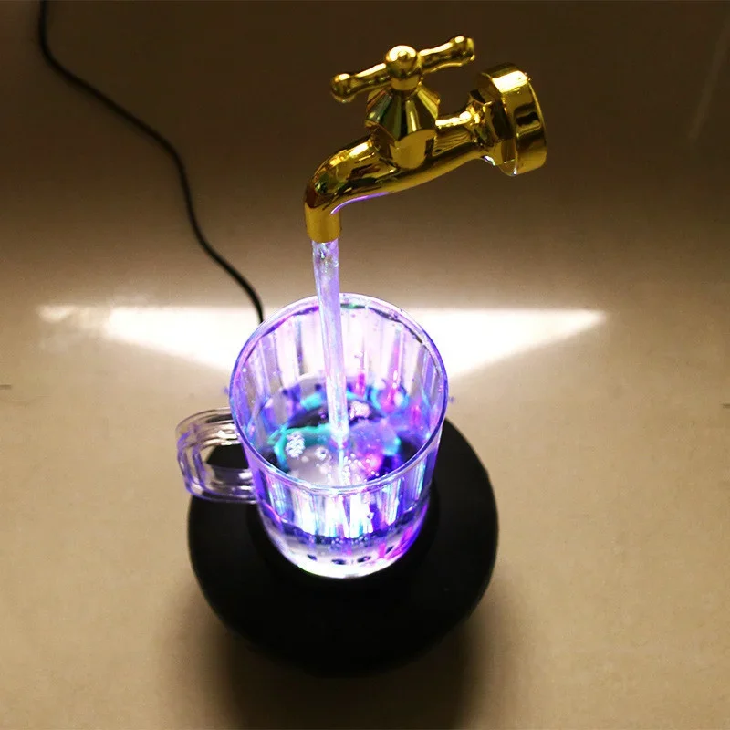 Nouveauté multicolore robinet magique en cours d'exécution veilleuse robinet d'eau robinet lampe Led tasse lumière Suspension lumières Fr286