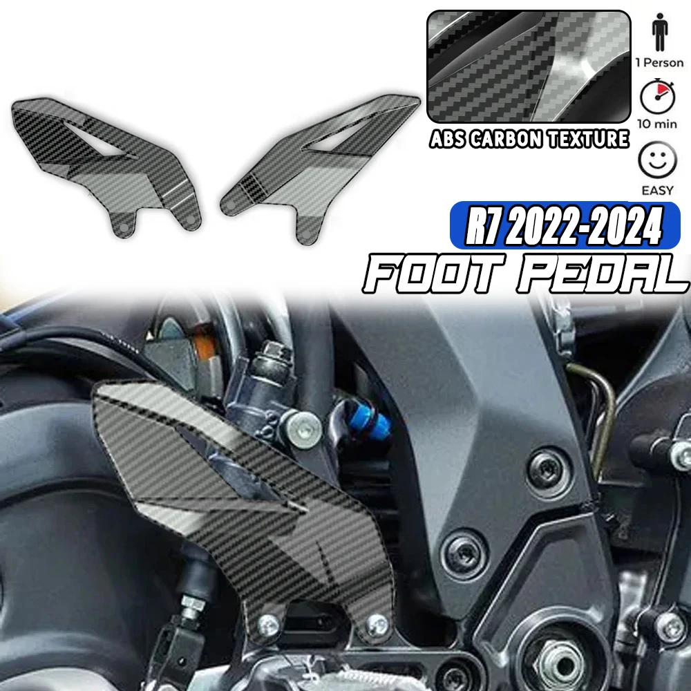 

R7 Rearsets Foot Rest Peg Protector For Yamaha R7 2022 2023 2024 Guard Plates Foot Rests