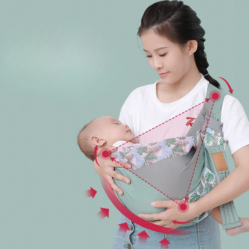 Horizontal Hug Style Baby Back Scarf for Easy Carrying of Babies When Going Out Portable Tool for Carrying Newborns Front Hug