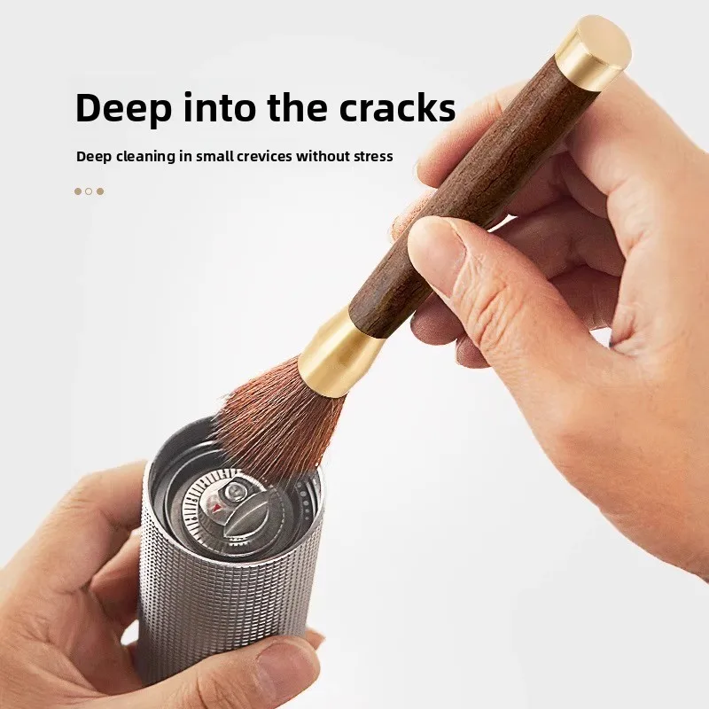 Tea Cleaning Brush Natural Soft Boar Bristle Ebony Handle Kung Fu Tea Ceremony Tool For Teapot Tea Tray Tea Room Accessory